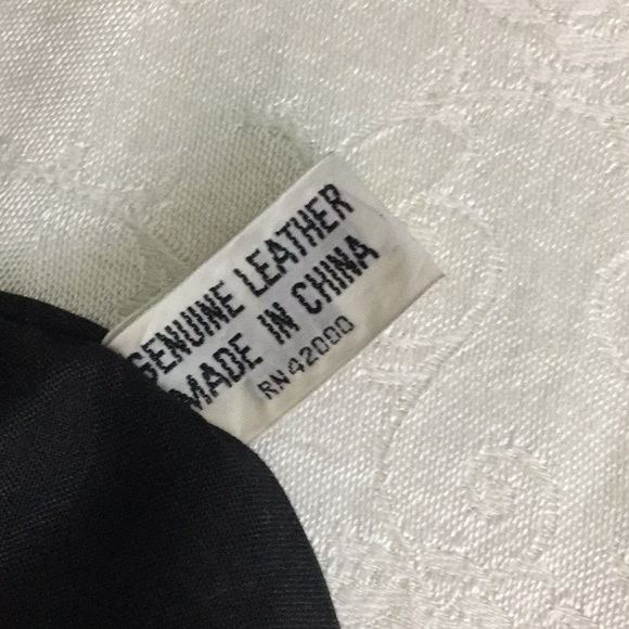 Genuine Leather Patchwork Handbag - Picture 3 of 3